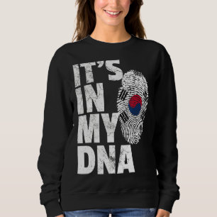 Het is in mijn Dna Zuid-Korea Koreaanse vlag Souve Trui