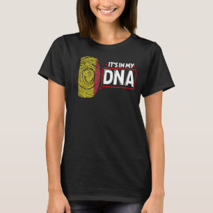 Het is in mijn nationale DNA-vlag Belgisch patriot T-shirt