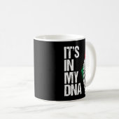 Het is in mijn Palestijnse Dna-vlag en kaart Koffiemok (Voorkant rechts)