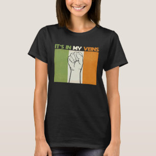 Het is in mijn Veins Patriotic Heritage Ireland vl T-shirt