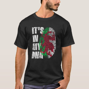 HET IS IN MY DNA Wales Flag Welsh T-shirt