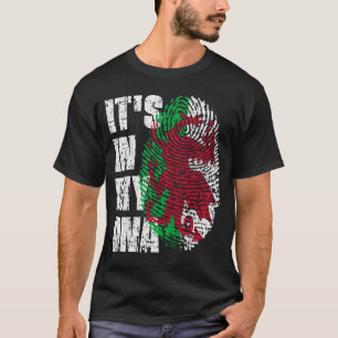 HET IS IN MY DNA Wales Flag Welsh T-shirt