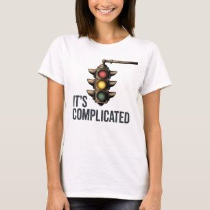 Het is ingewikkeld   Grappig ontwerp van liefde bi T-shirt