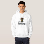Het is ingewikkeld | Relatieverwarring met stijl Hoodie (Voorkant volledig)