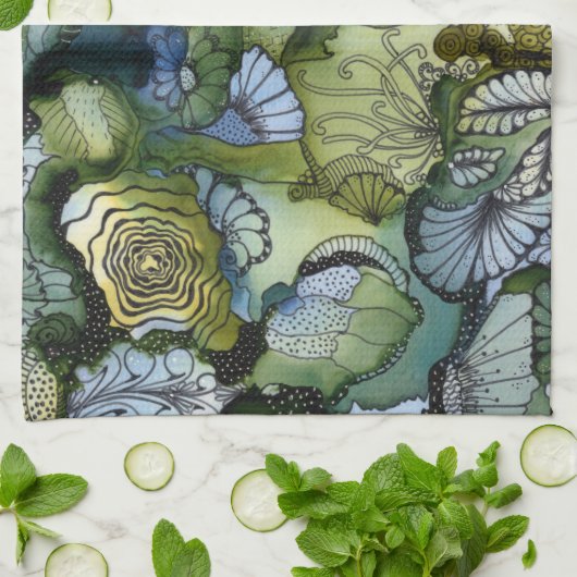 Het is ingewikkelde keukenhanddoek (Gevouwen)