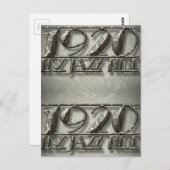 Het is Jazz Time 1920 Dance Music Billboard Briefkaart (Voorkant / Achterkant)