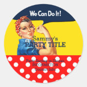 Het is je aangepaste Rosie Chips personaliseren di Ronde Sticker (Voorkant)