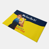 Het is je aangepaste Rosie-partij die dit aanpast Deurmat (Schuin)