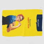 Het is je aangepaste Rosie-partij die dit aanpast Golfhanddoek (Horizontaal)