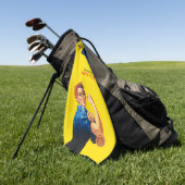 Het is je aangepaste Rosie-partij die dit aanpast Golfhanddoek (Groen)