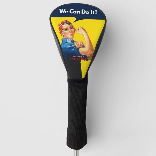 Het is je aangepaste Rosie-partij die dit aanpast Golfheadcover (Voorkant)