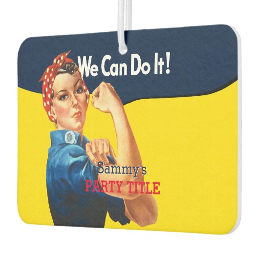 Het is je aangepaste Rosie-partij die dit aanpast Luchtverfrisser (Links)