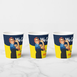 Het is je aangepaste Rosie-partij die dit aanpast Papieren Bekers