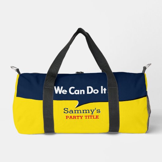 Het is je aangepaste Rosie-partij die dit aanpast Plunjezak (Voorkant)