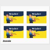 Het is je aangepaste Rosie-partij die dit aanpast Rechthoekige Sticker (Vel)