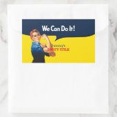 Het is je aangepaste Rosie-partij die dit aanpast Rechthoekige Sticker (Tas)