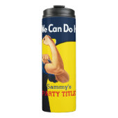 Het is je aangepaste Rosie-partij die dit aanpast Thermosbeker (Voorkant)