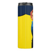 Het is je aangepaste Rosie-partij die dit aanpast Thermosbeker (Achterkant)