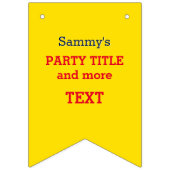 Het is je aangepaste Rosie-partij die dit aanpast Vlaggetjes (Tweede vlag)