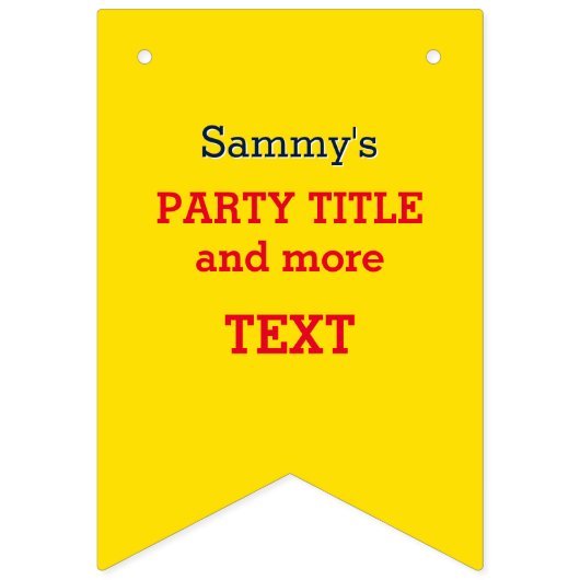 Het is je aangepaste Rosie-partij die dit aanpast Vlaggetjes (Tweede vlag)