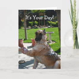 Het is je dag Duitse herderderskaart Kaart