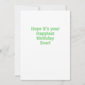 Het is je dag flatje Wenskaart Kaart (Achterkant)