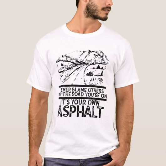 Het is je eigen Asphalt Retro Mou. T-shirt (Voorkant)
