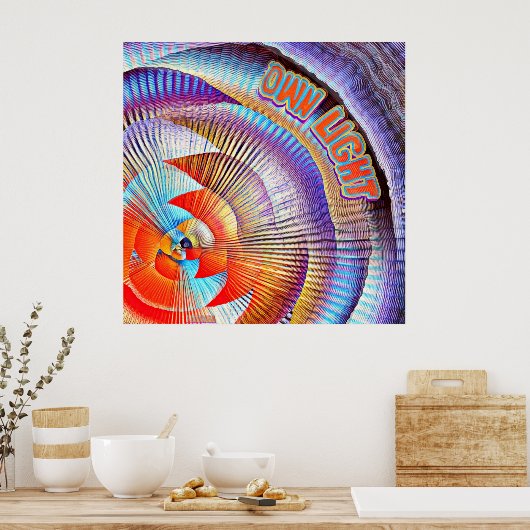 Het is je eigen lichte Show! Poster (Keuken)