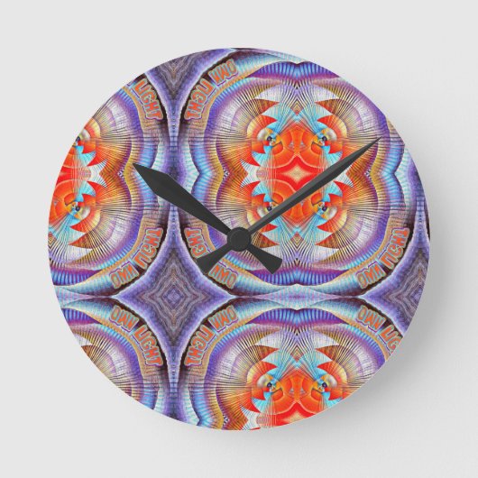 Het is je eigen lichte Show! Ronde Klok (Voorkant)