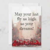 "Het is je gelukt!" Afstuderen Kaart (Achterkant)