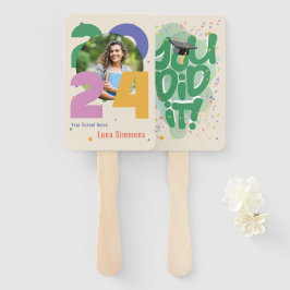 "Het is je gelukt!" Klasse van 2024 Foto gepersona Handwaaier