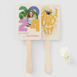 "Het is je gelukt!" Klasse van 2024 Foto gepersona Handwaaier