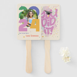 "Het is je gelukt!" Klasse van 2024 Foto gepersona Handwaaier