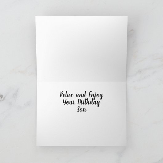 HET IS JE GROTE DAG **SON** RELAX EN ENJOY KAART (Binnen)