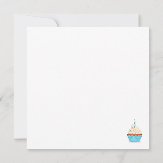 Het is je Happy Birthday Flat Kaart (Achterkant)