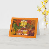HET IS JE **OKTOBER BIRTHDAY** KAART (Gele Bloem)