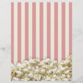 Het is je partijdige Briefpapier Popcorn-stijl Flyer (Achterkant)