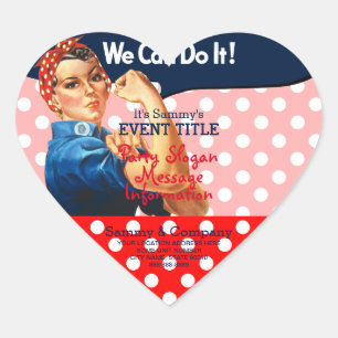 Het is je persoonlijke aanbieding voor Rosie Party Hart Sticker