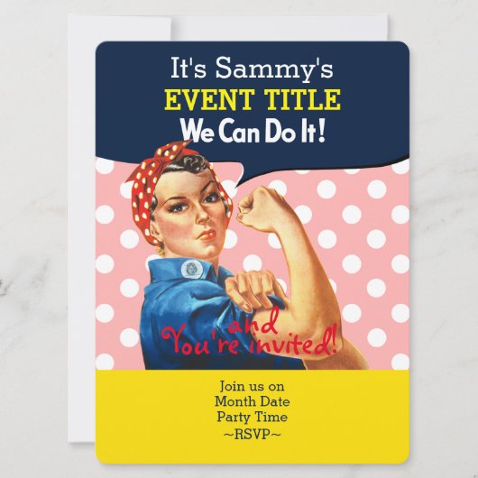 Het is je persoonlijke aanbieding voor Rosie Party Kaart (Voorkant)