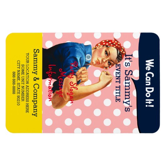 Het is je persoonlijke aanbieding voor Rosie Party Magneet (Horizontaal)