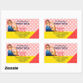 Het is je persoonlijke aanbieding voor Rosie Party Rechthoekige Sticker (Vel)