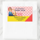 Het is je persoonlijke aanbieding voor Rosie Party Rechthoekige Sticker (Tas)