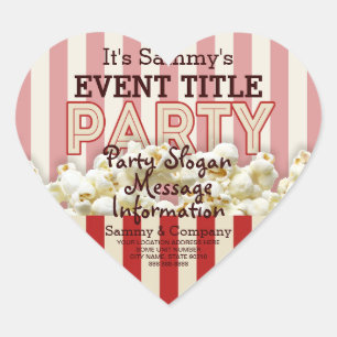 Het is je persoonlijke partijaanbod. hart sticker