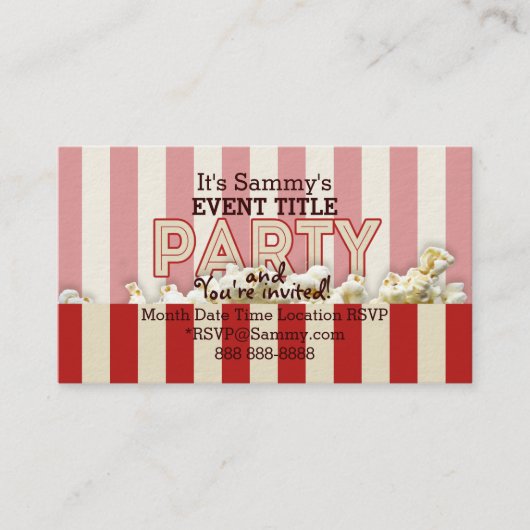 Het is je persoonlijke partijaanbod. informatiekaartje (Voorkant)