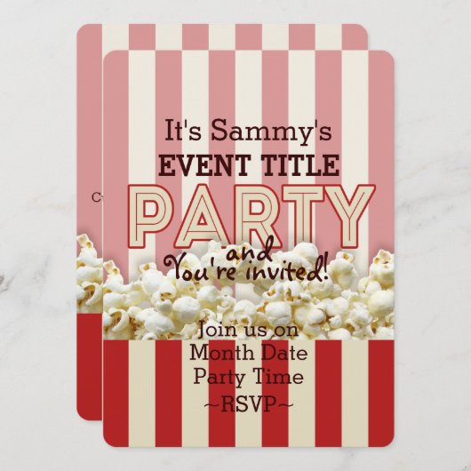 Het is je persoonlijke partijaanbod. kaart (Voorkant / Achterkant)