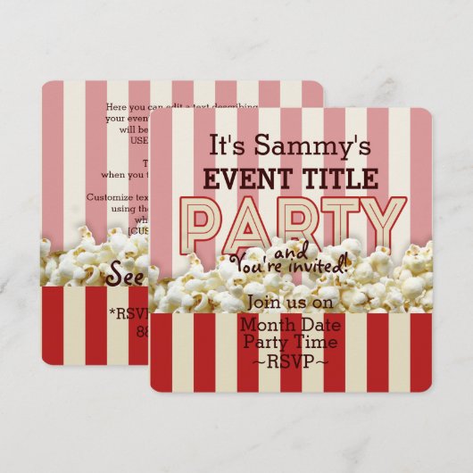 Het is je persoonlijke partijaanbod. kaart (Voorkant / Achterkant)