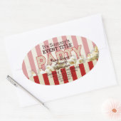 Het is je persoonlijke partijaanbod. ovale sticker (Envelop)