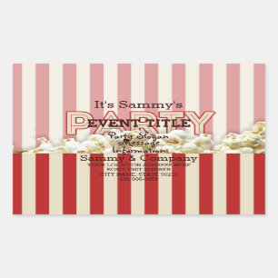 Het is je persoonlijke partijaanbod. rechthoekige sticker