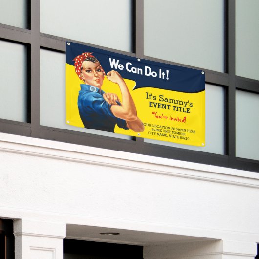 Het is je persoonlijke Rosie Party-signaal Spandoek (Buitenkant Gebouw)