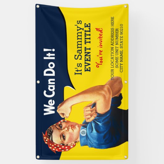 Het is je persoonlijke Rosie Party-signaal Spandoek (Verticaal)